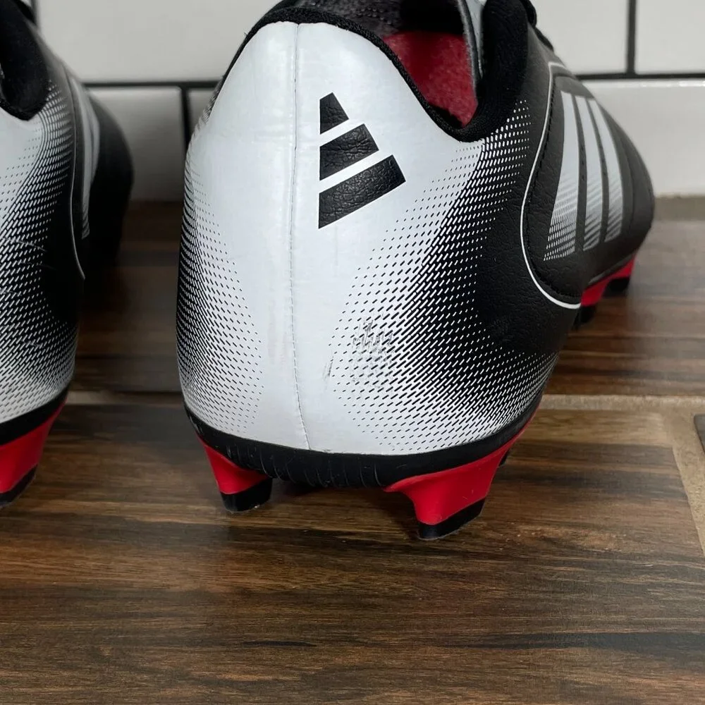 adidas Goletto IX FG MG Soccer Shoes Mens 6.5 Black White Futbol Sneaker Cleats